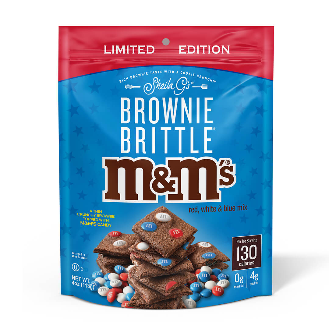 M&M'S® Red, White & Blue Brownie Brittle