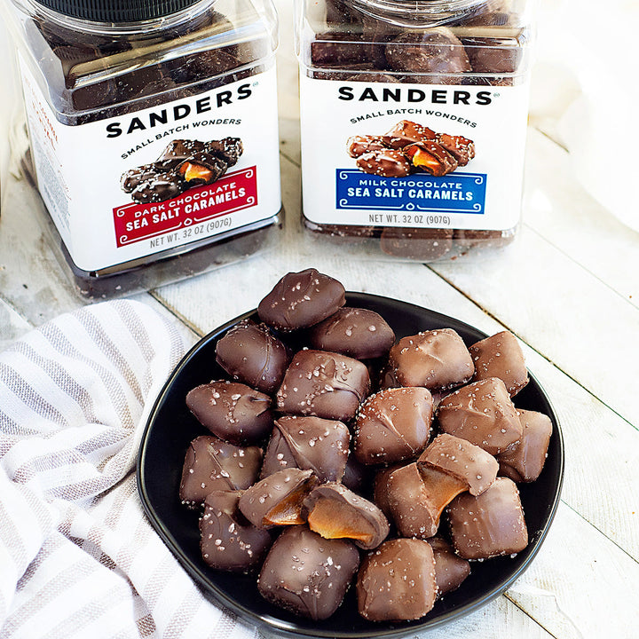 Sea Salt Caramels in a Bowl