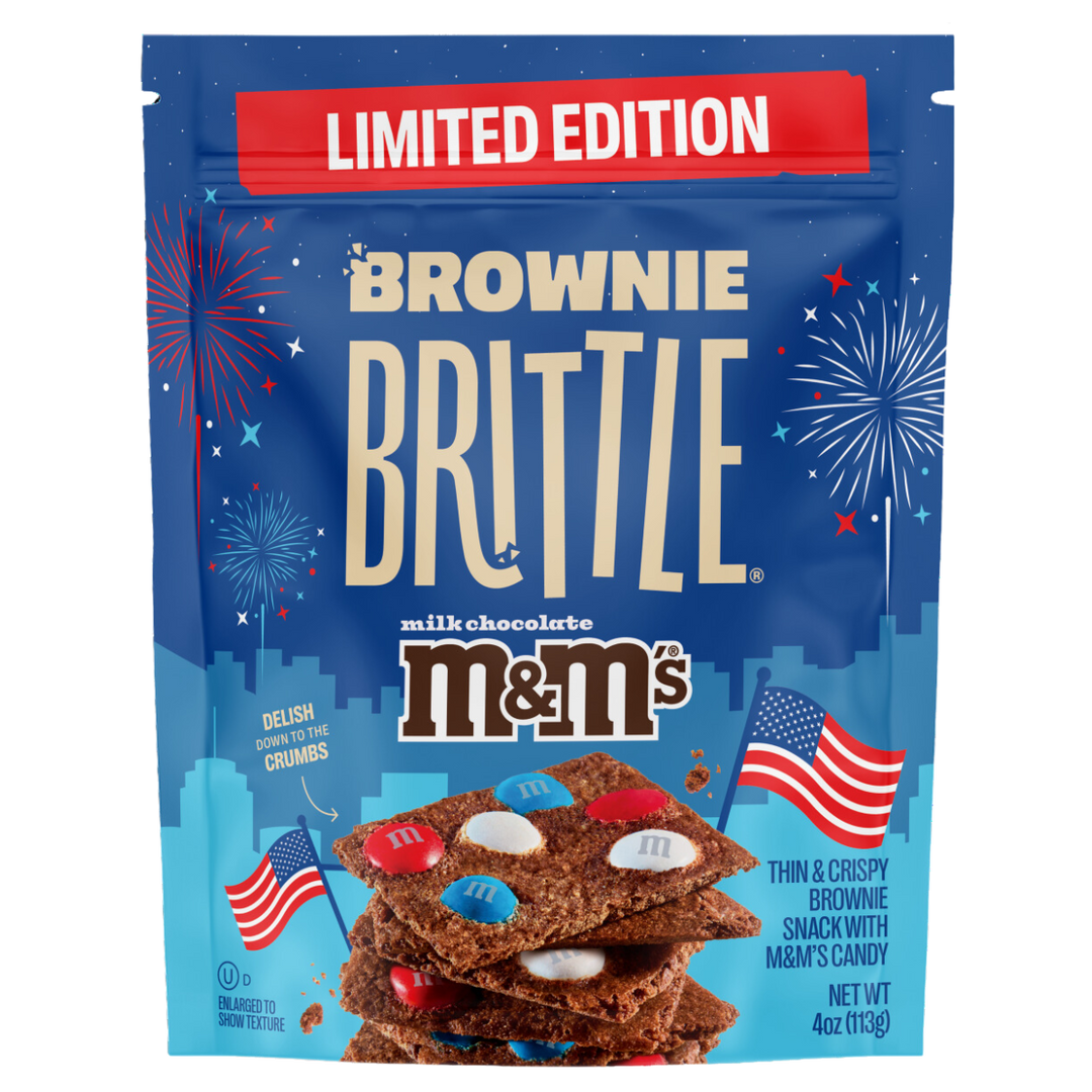 M&M'S® Red, White & Blue Brownie Brittle