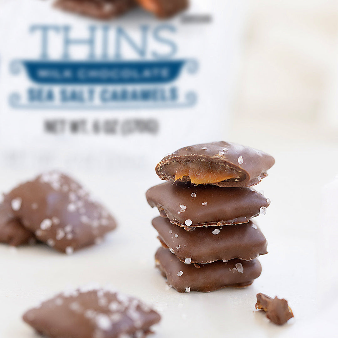 Sanders Milk Chocolate Sea Salt Caramel Thins