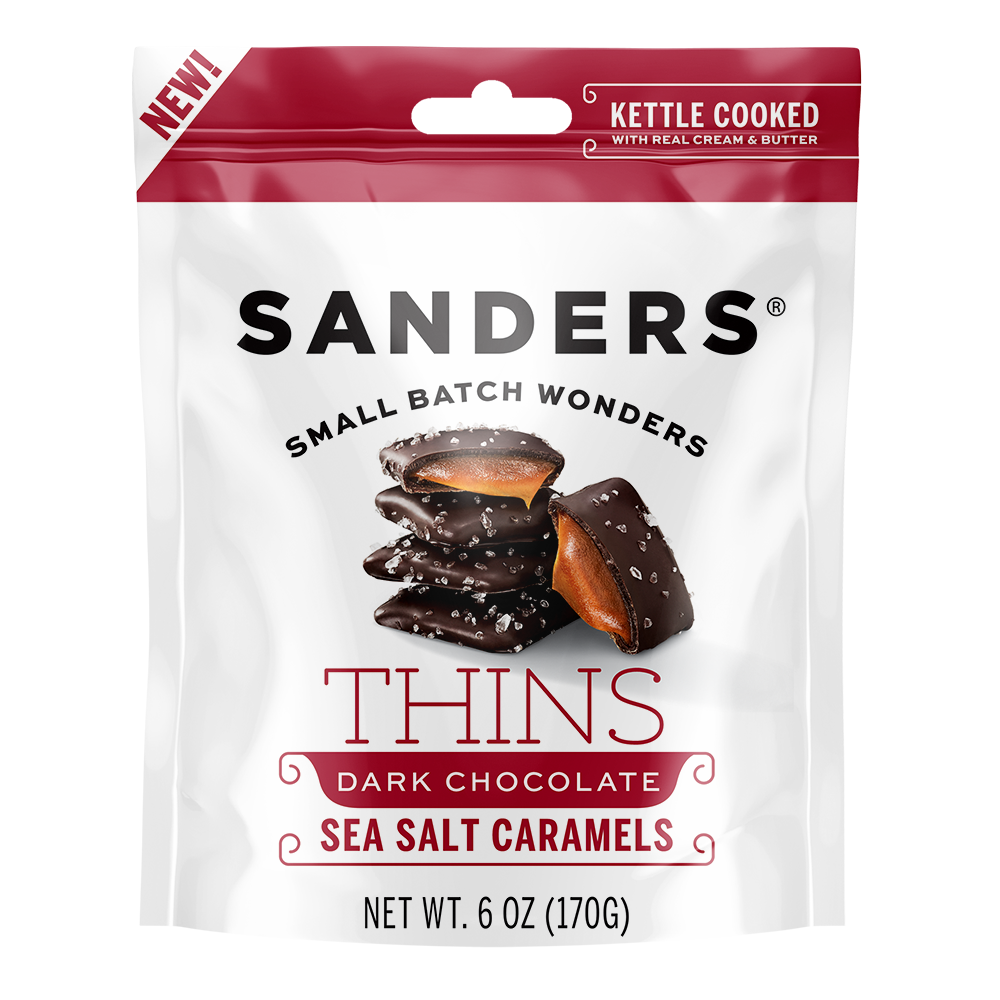 Sanders Dark Chocolate Sea Salt Caramel Thins