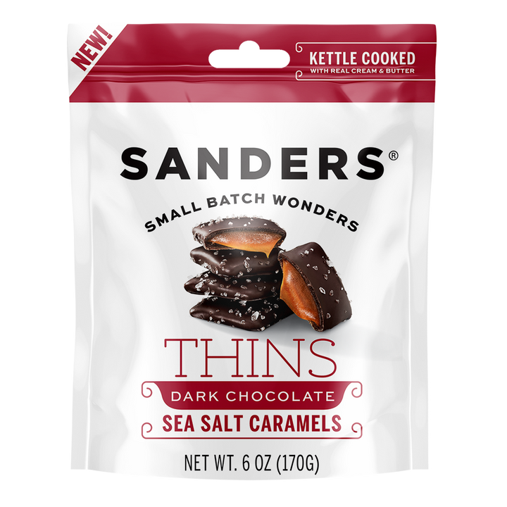 Sanders Dark Chocolate Sea Salt Caramel Thins
