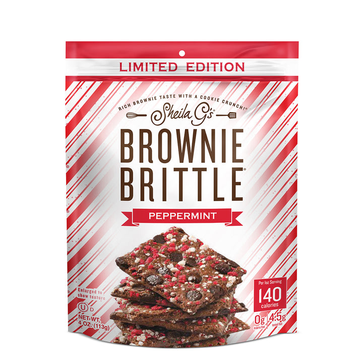 Chocolate Chip Peppermint Brownie Brittle