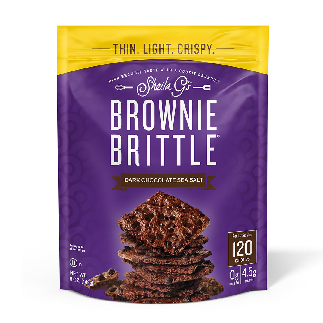 Dark Chocolate Chip Sea Salt Brownie Brittle - 5oz Pouch