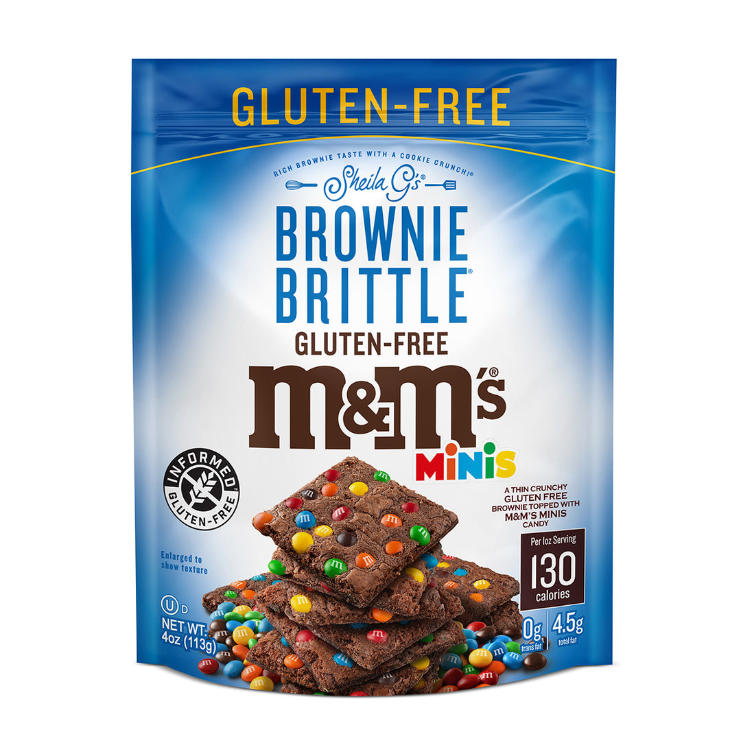 Gluten Free M&M's Minis Brownie Brittle - 4oz Pouch