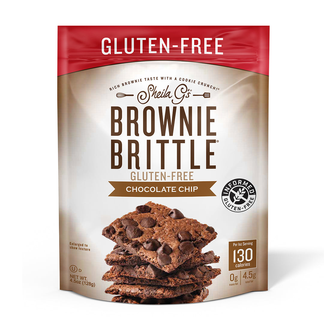 Gluten Free Chocolate Chip Brownie Brittle - 4.5oz Pouch