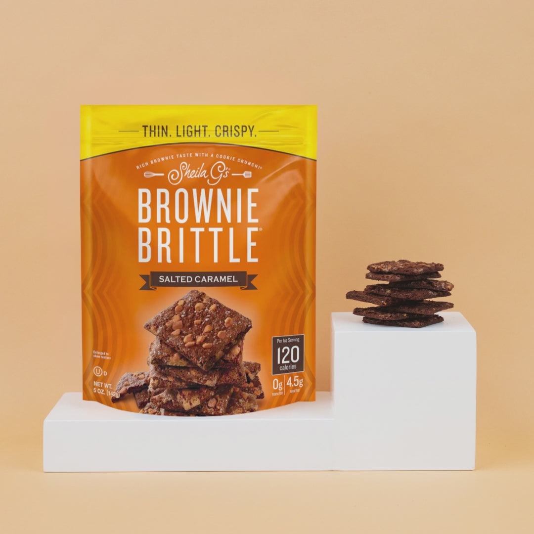 Video of Salted Caramel Brownie Brittle - 2.75oz (8 ct. box)